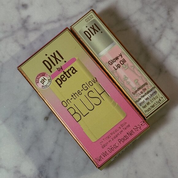 Pixi On-the-Glow Blush & Glow-y Lip Oil Set | CheekTone & Mint-y | NEW MAKEUP - Picture 1 of 5